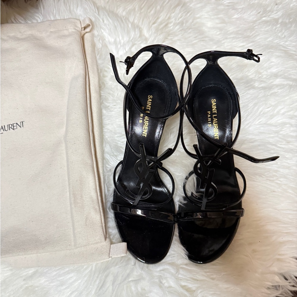 Saint Laurent Black Women's Sandals